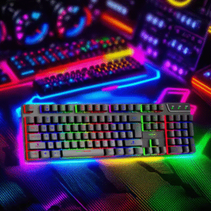 Teclado Mecánico para Juegos de Alta Calidad, con Retroiluminación LED, Cable USB, para Escritorio, Español